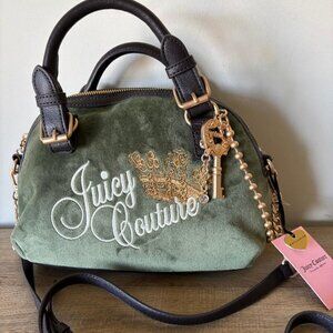 Juicy Couture Key to Juicy Dome Satchel Crossbody in Super Greens NWT $89